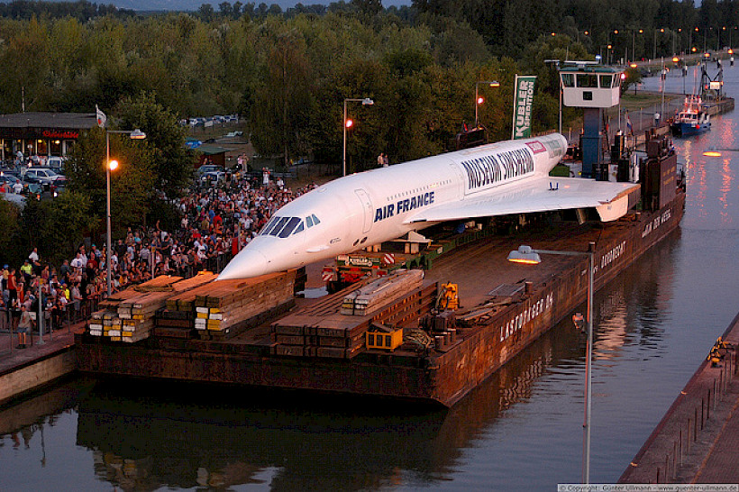Jubiläum des Concorde-Transportes